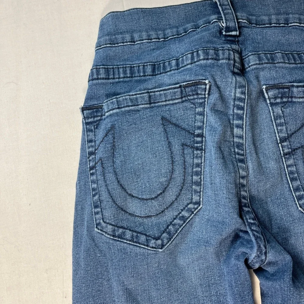 True Religion Ricky Relaxed Straight Mens 34 Blue Excellent Denim Jeans